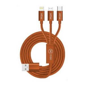 كابل 3 في 1  بني - CMC-03